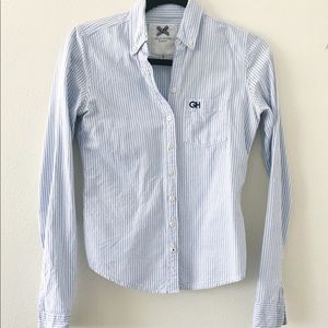 Gilly Hicks Blue and White Button Down